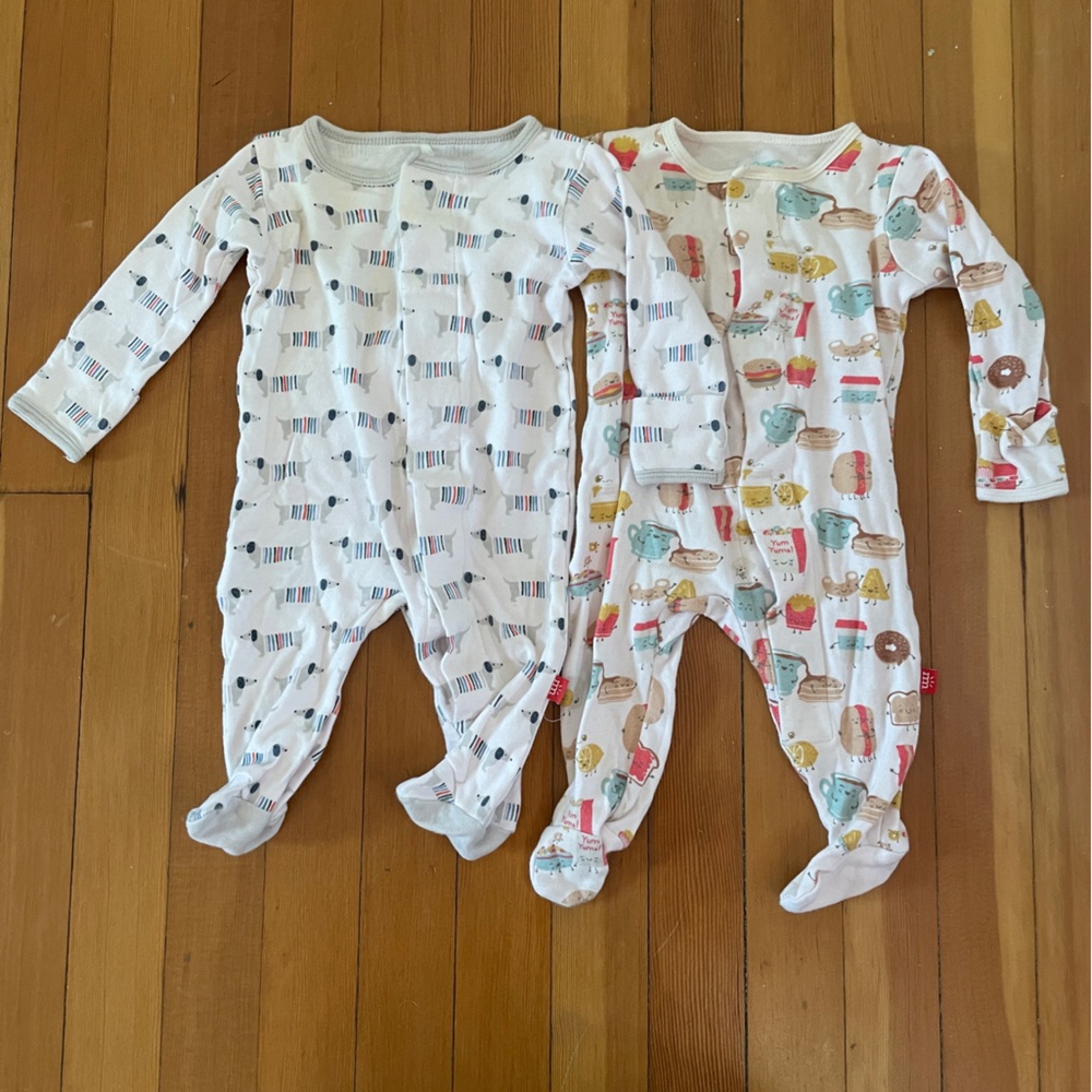 Magnetic Me footed pajamas 0-3 months